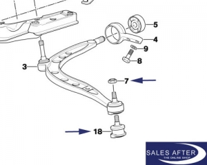 BMW 3 series E36 Z3 Front wheel suspension joint, 1 piece