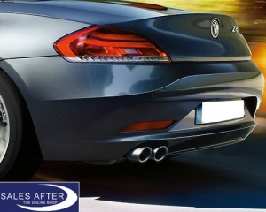 BMW X1 E84 Z4 E89 Exhaust pipe finisher aluminium look, 16i 18i 20i 28i