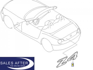 Genuine BMW Z4 E85 E86 lettering, Z4