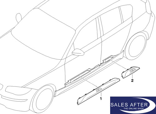 Einstiegsleisten für BMW F40 5-türer