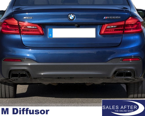 SalesAfter - The Online Shop - BMW G30 G31 M Diffusor für M Heckstoßstange,  M550dX M550iX