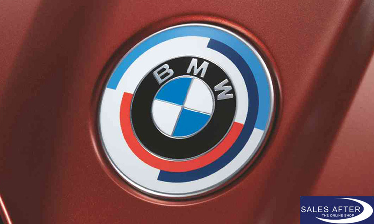 SalesAfter - The Online Shop - Genuine BMW Badge for the hood 50 years of M,  82mm, F40