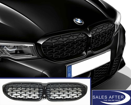 SalesAfter - The Online Shop - BMW M Performance G20 G21 Front grille in  black mesh-design, with PASP