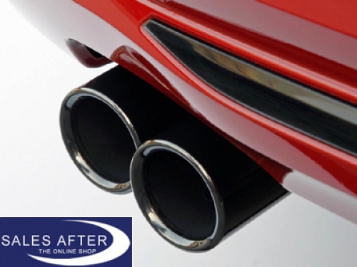 BMW 1 series F20LCI F21LCI Exhaust pipe finisher in black chrome, 120i B48 125i