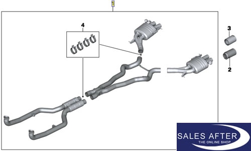 BMW M Performance F06 M6 Exhaust system