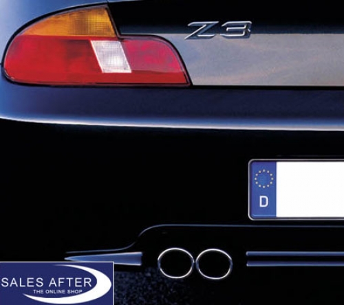 BMW 3 series E36 Z3 Exhaust pipe finisher in chrome, 323ti 2.8