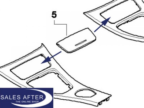 BMW E92 E93 Interior trim black high gloss, cover up front
