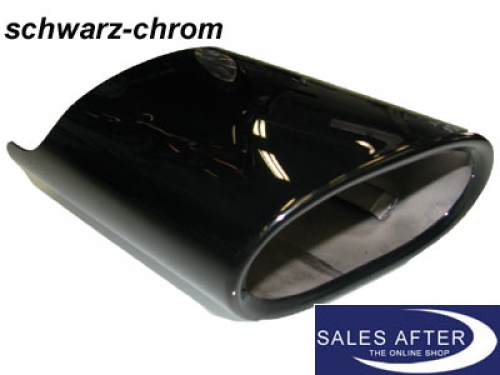 BMW 3 series E9x Exhaust pipe finisher in black chrome 316-320