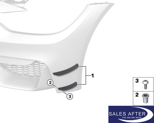 BMW M Performance F80 M3 F82 F83 M4 Satz Seitenflügel Carbon