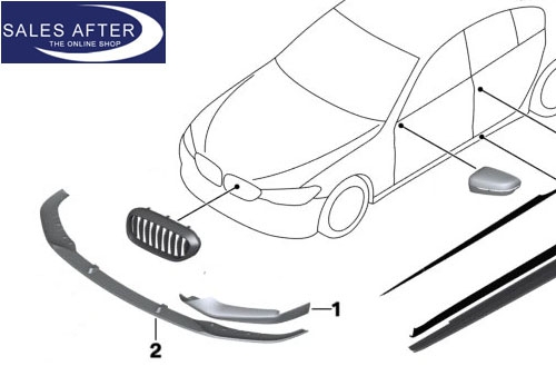 BMW M Performance G30 G31 Front Carbon Attachment