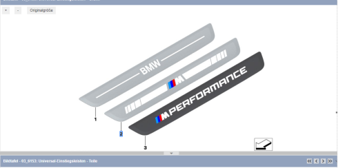BMW M entry panel