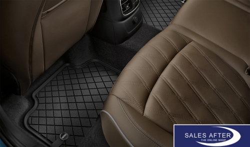 MINI F57 Set of all-weather floor mats rear, ESSENTIAL BLACK