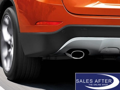 BMW 1 series E8x X1 E84 Exhaust pipe finisher aluminium look