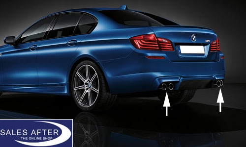 BMW 5 series F10 M5 6 series F06 F12 F13 M6 Exhaust pipe finisher in black chrome
