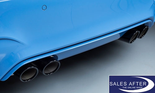BMW F80 M3 F82 F83 M4 Exhaust pipe finisher in black chrome