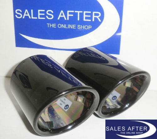 BMW 1 series E82 E82 Exhaust pipe finisher in black chrome, 135i