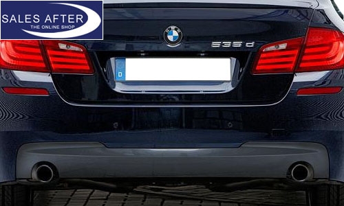 BMW F07 F10 F11 F06 F12 F13 Exhaust pipe finisher in black chrome, 535 640