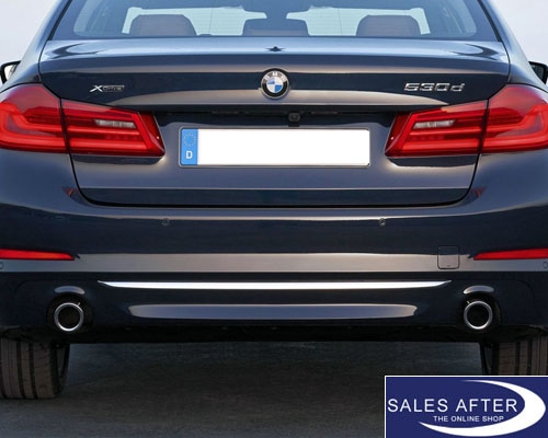 BMW G30 G31 G32 GT Set of exhaust pipe finisher black chrome, round
