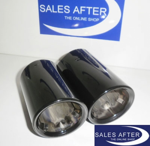 BMW 3 series E90LCI E91LCI Exhaust pipe finisher in black chrome, 323-330