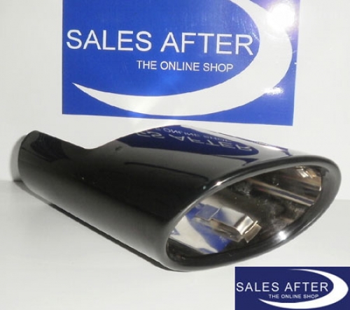BMW X1 E84 Exhaust pipe finisher in black chrome