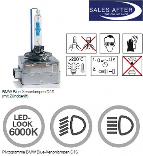 Genuine BMW Blue xenon lamps, 2x D1S
