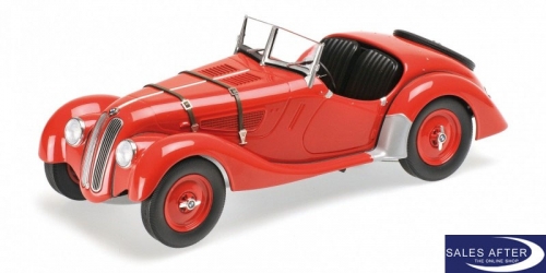 BMW Miniature 328 (1936) red, 1:18