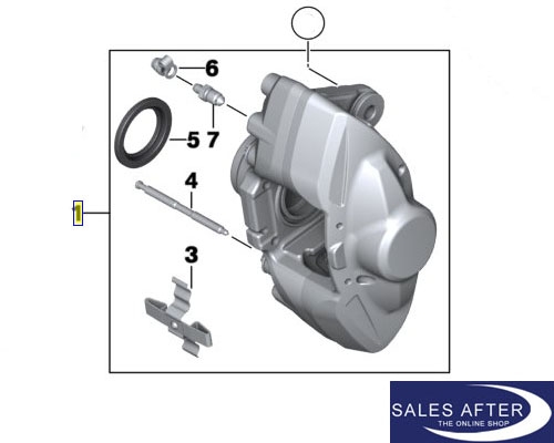 BMW F20 F21 F22 F23 Bremssattelgehäuse M Sportbremse Hinterachse, rechts