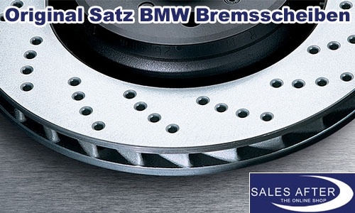 BMW E46 M3 Z4 E85 E86 M3.2 Set of Brake Discs ventilated perforated, front axle