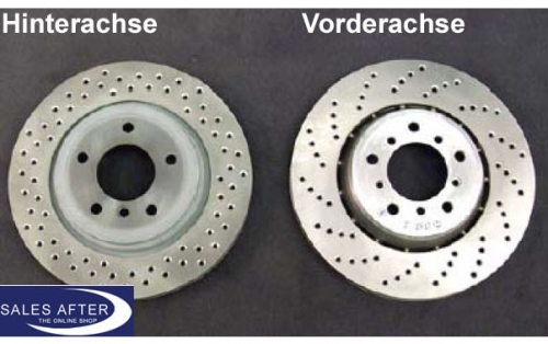 BMW 3er E46 Z4 E85 E86 Satz Bremsscheiben belüftet gelocht, Vorderachse