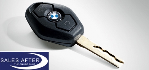 Genuine BMW Badge alu for the key, 1 piece