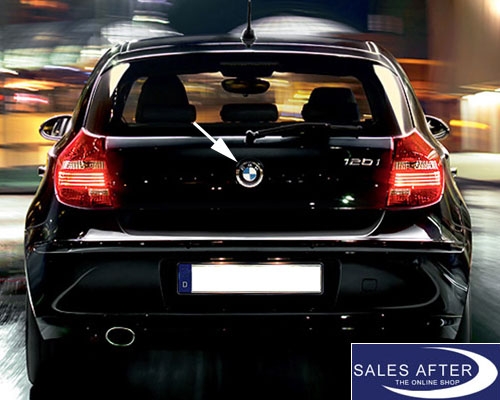 Genuine BMW badge for the tailgate, 82mm, E81 E87