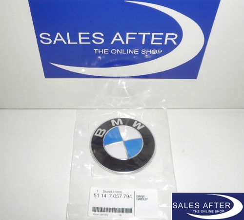 Genuine BMW badge for the tailgate, 82mm, E81 E87