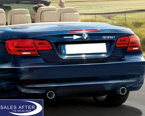 Genuine BMW badge for the tailgate, 70mm, E93 convertible
