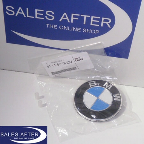 Genuine BMW badge for the tailgate, 74mm, F22 F87 E46 E90 F30 F31 F32 F33