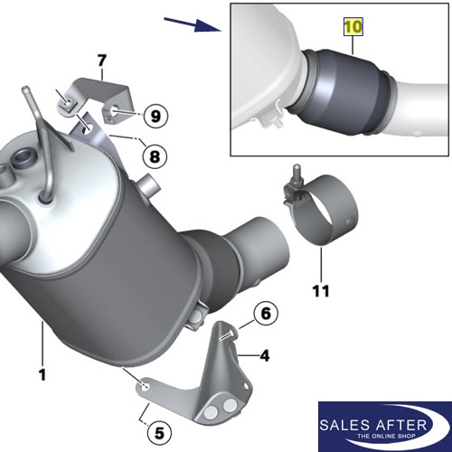 BMW E81 E87 E82 E88 E90 E91 E92 E93 Decoupling element, N47