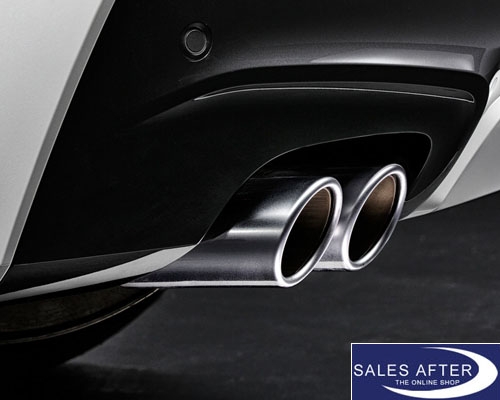 BMW X3 F25 X4 F26 Tailpipes aluminium look, 28iX 30dX 35dX 35iX