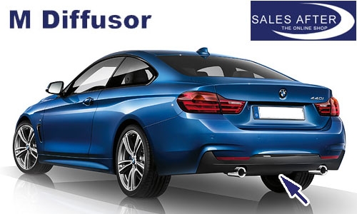 BMW 4er F32 F33 F36 M Diffusor für M Heckstoßstange, 435i 440i