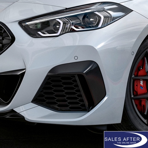 BMW F44 Set of front decor trim for grille on the side, high gloss black