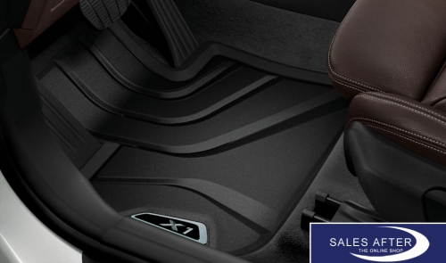 BMW X1 F48 Set of All-weather floor mats front, black/silver