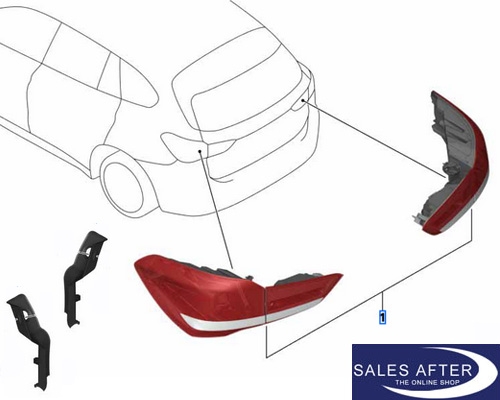 BMW X1 F48 Retrofit tail lights facelift