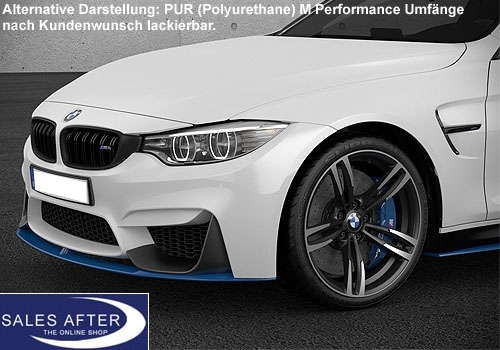 BMW M Performance F80 M3 F82 F83 M4 Front Carbon Attachment, matt black