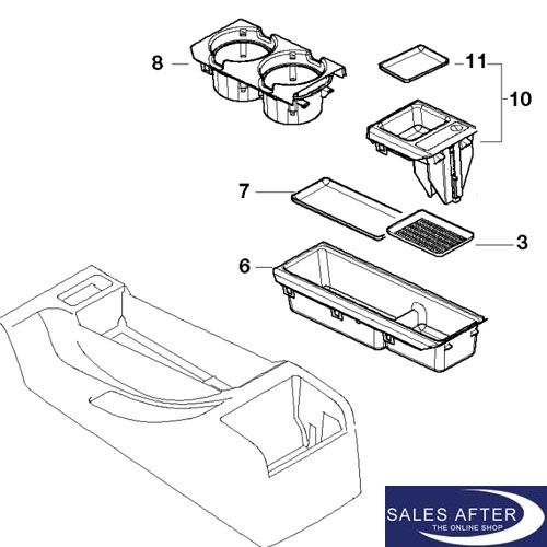 SCHWARZ VORDERE MITTELKONSOLE Trinken Getränkehalter Für BMW E46 3er  98-2006 EUR 4,99 - PicClick DE