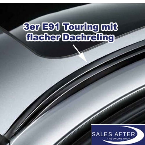 BMW base support system 3 series E91 touring with flat roof railing from 03/2010