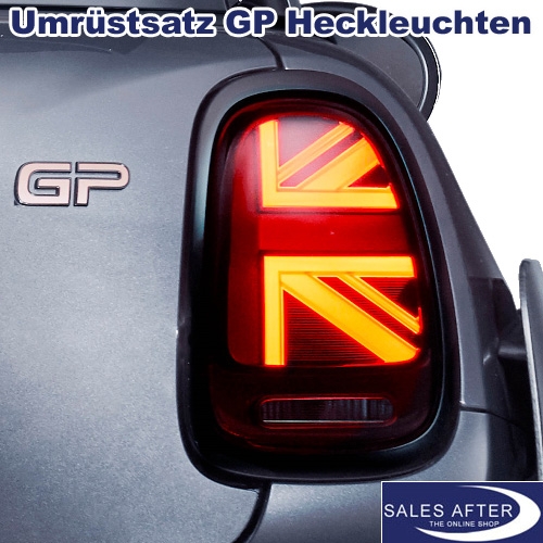 MINI F55 F56 F57 Umrüstsatz Heckleuchten Facelift, UNION JACK GP