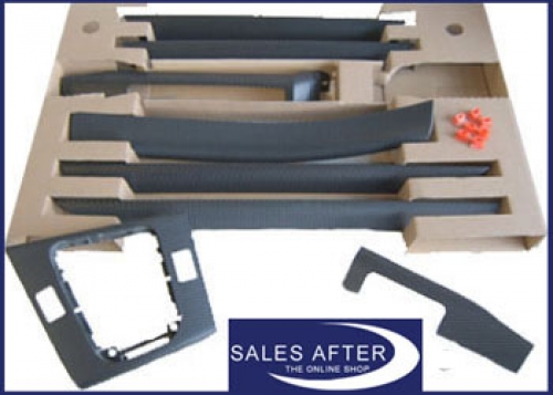 BMW 3 series E46 Alu black cube interior trim, 2 electric windows