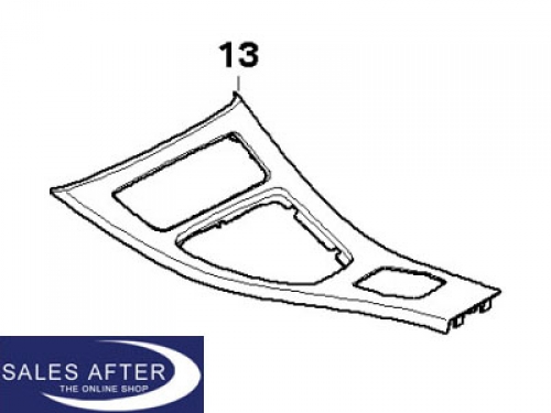 BMW E93 Interior trim black high gloss, cover center console