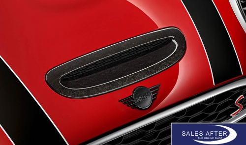 MINI F54 F55 F56 F57 JCW Air intake aperture stitched carbon, Cooper S