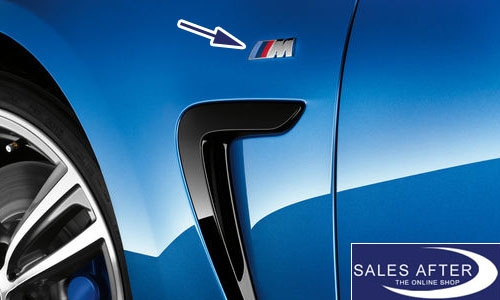Genuine BMW M badge for the fender, 1 piece