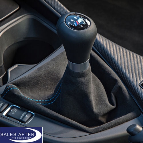 BMW F87 M2 Leather shift knob with alcantara bag, 6-speed