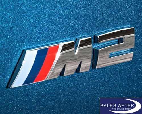 Genuine BMW F87 M2 lettering in chrome, ///M2